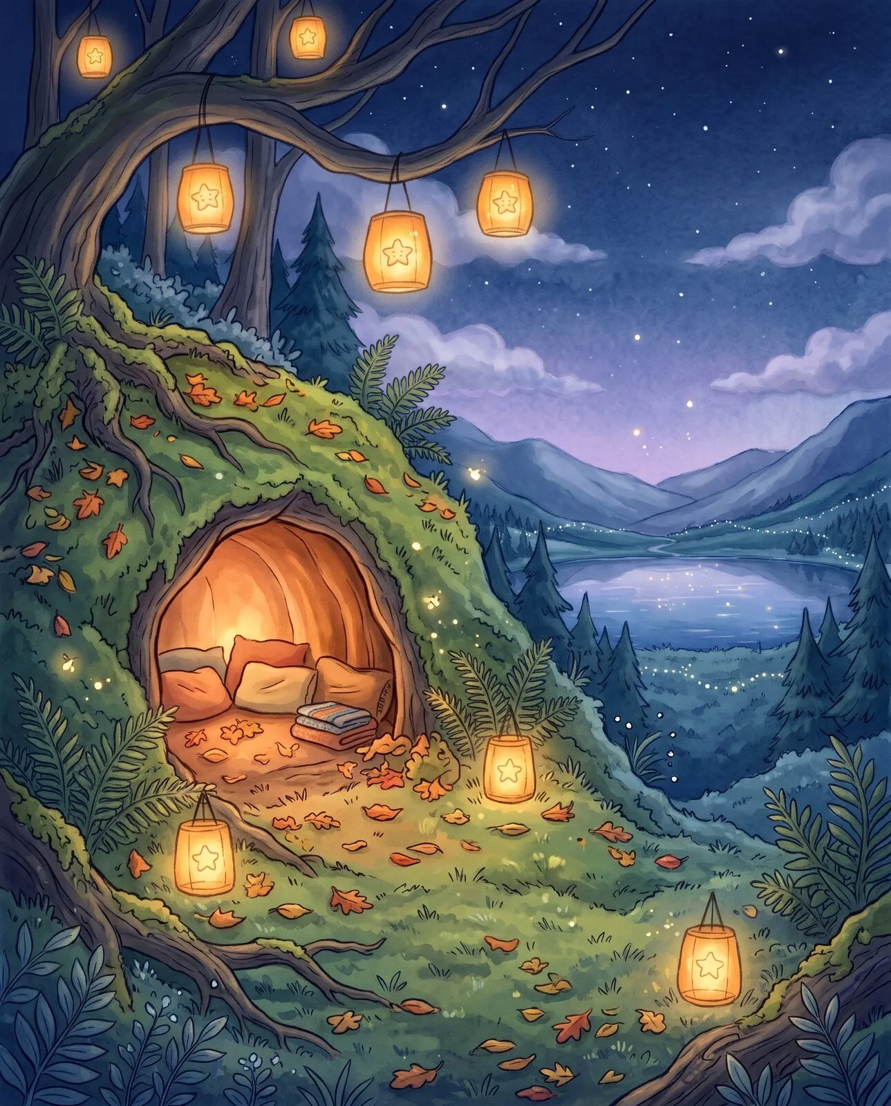 Ilustração: Caverna Morna do Brasa