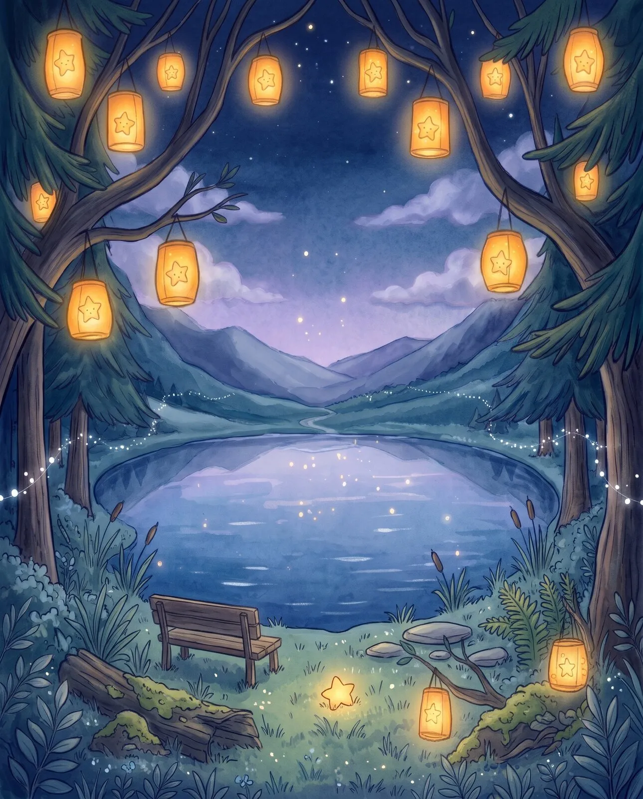 Ilustração: Lago Espelho